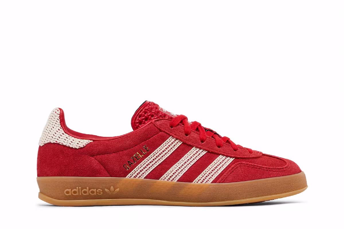 adidas Women's Gazelle Indoor Crochet Pack - Scarlet, view 2