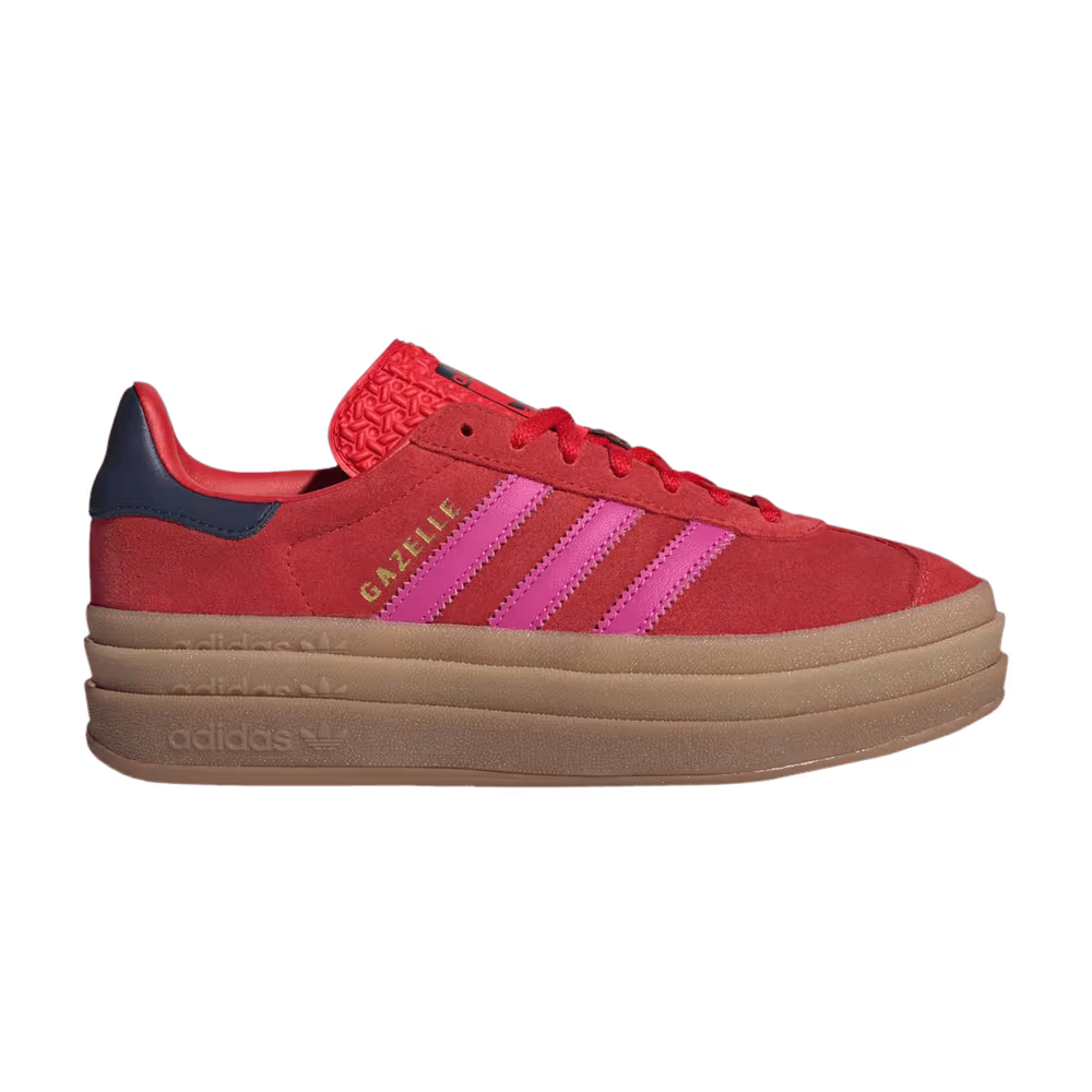 adidas Women's Gazelle Bold Red Lucid Fuchsia