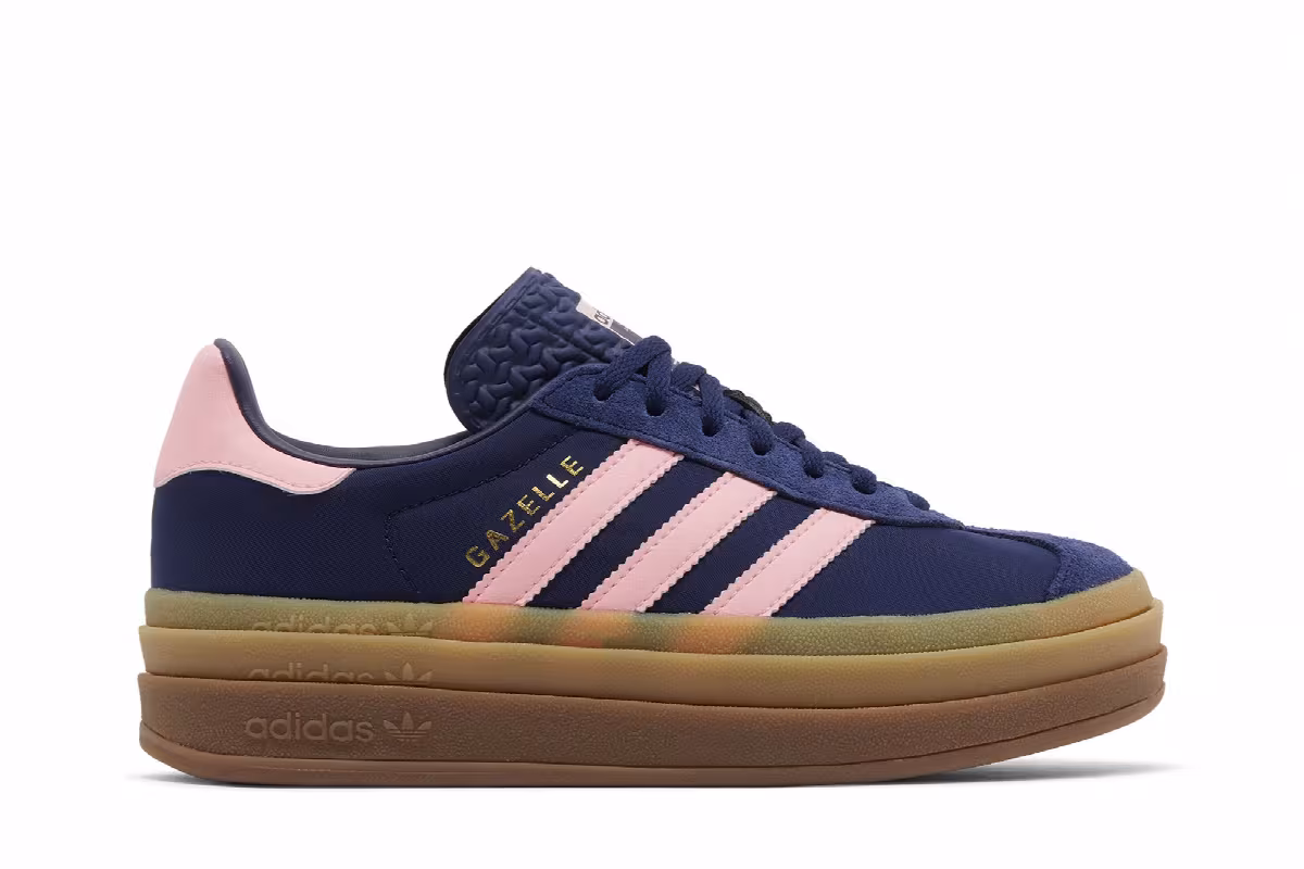 adidas Women's Gazelle Bold Blue Pink Spark, view 2