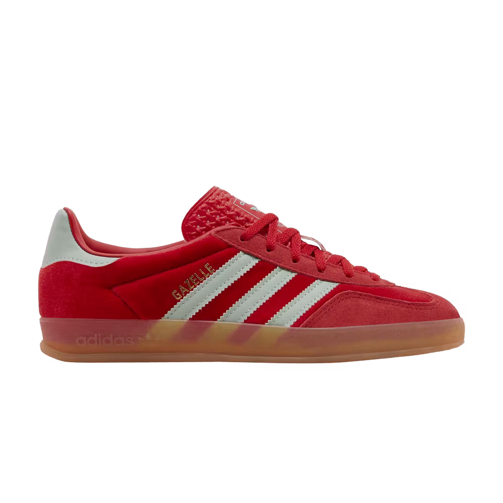 adidas Women's Gazelle Indoor Better Scarlet Green Velvet