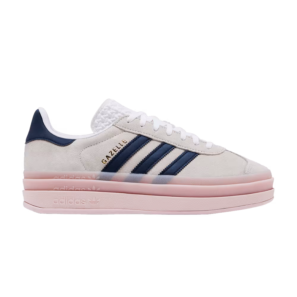 adidas Women's Gazelle Bold White Clear Pink Indigo
