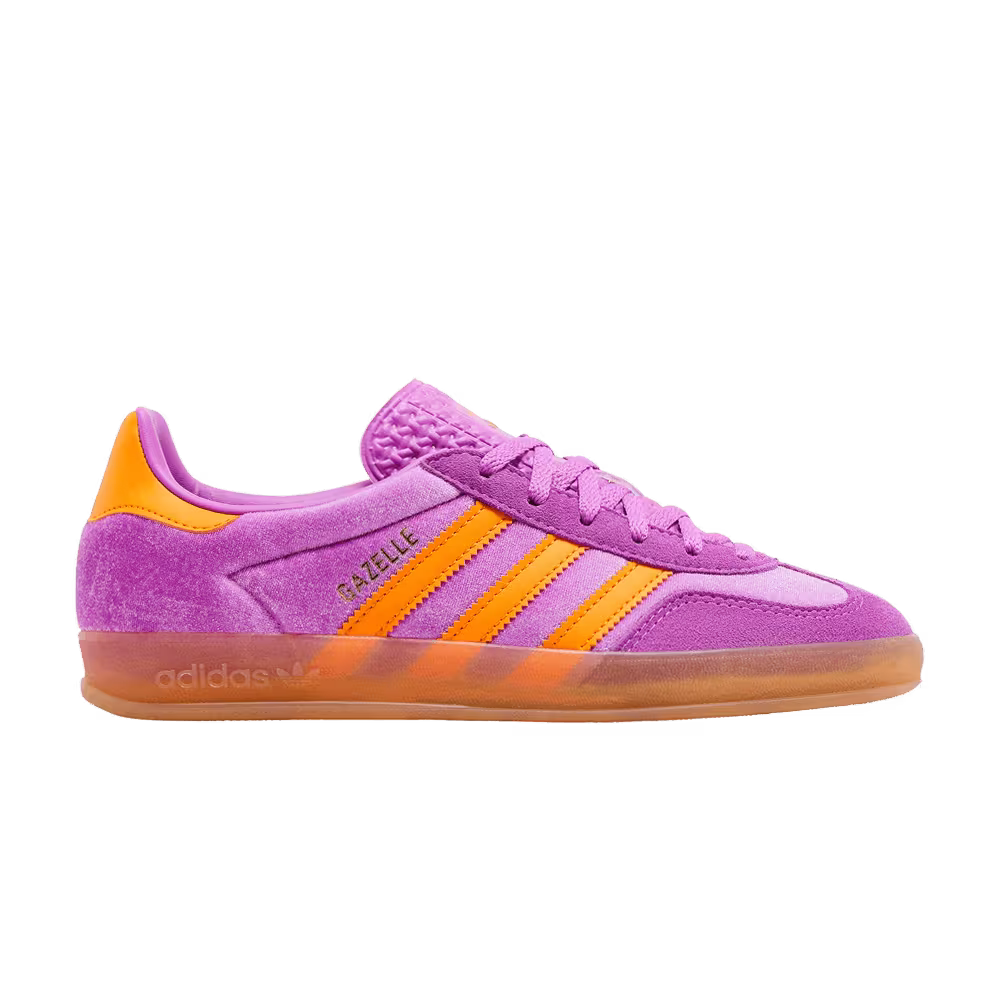 adidas Women's Gazelle Indoor Purple Burst Equipment Orange