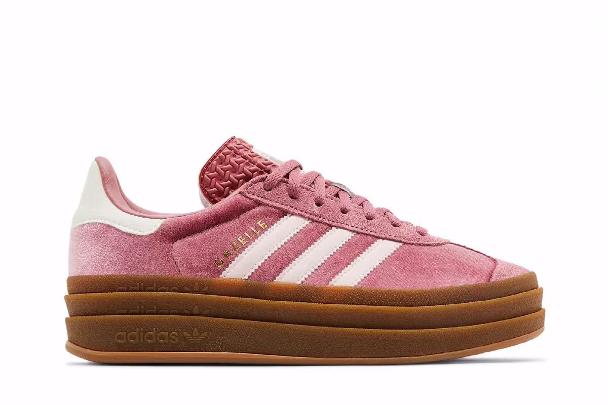 adidas Women's Gazelle Bold Preloved Crimson Velvet, view 2