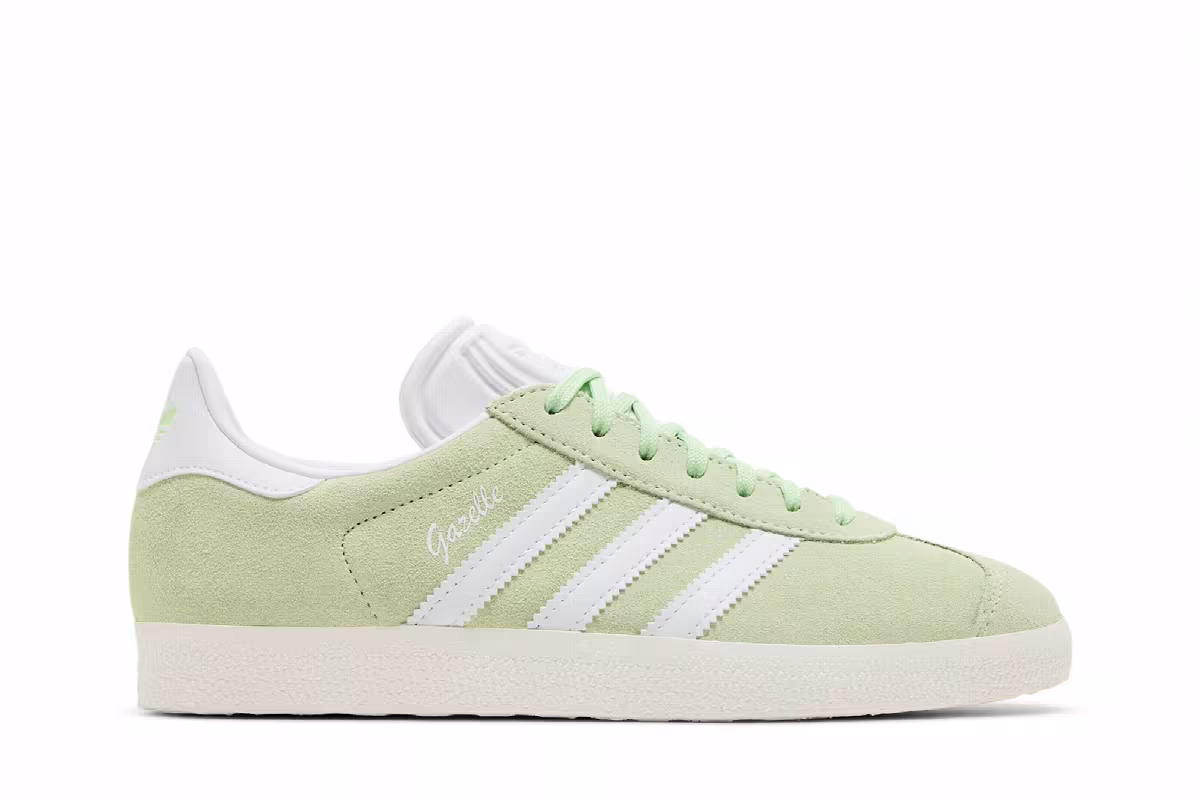 adidas Women's Gazelle Semi Green Spark, view 2