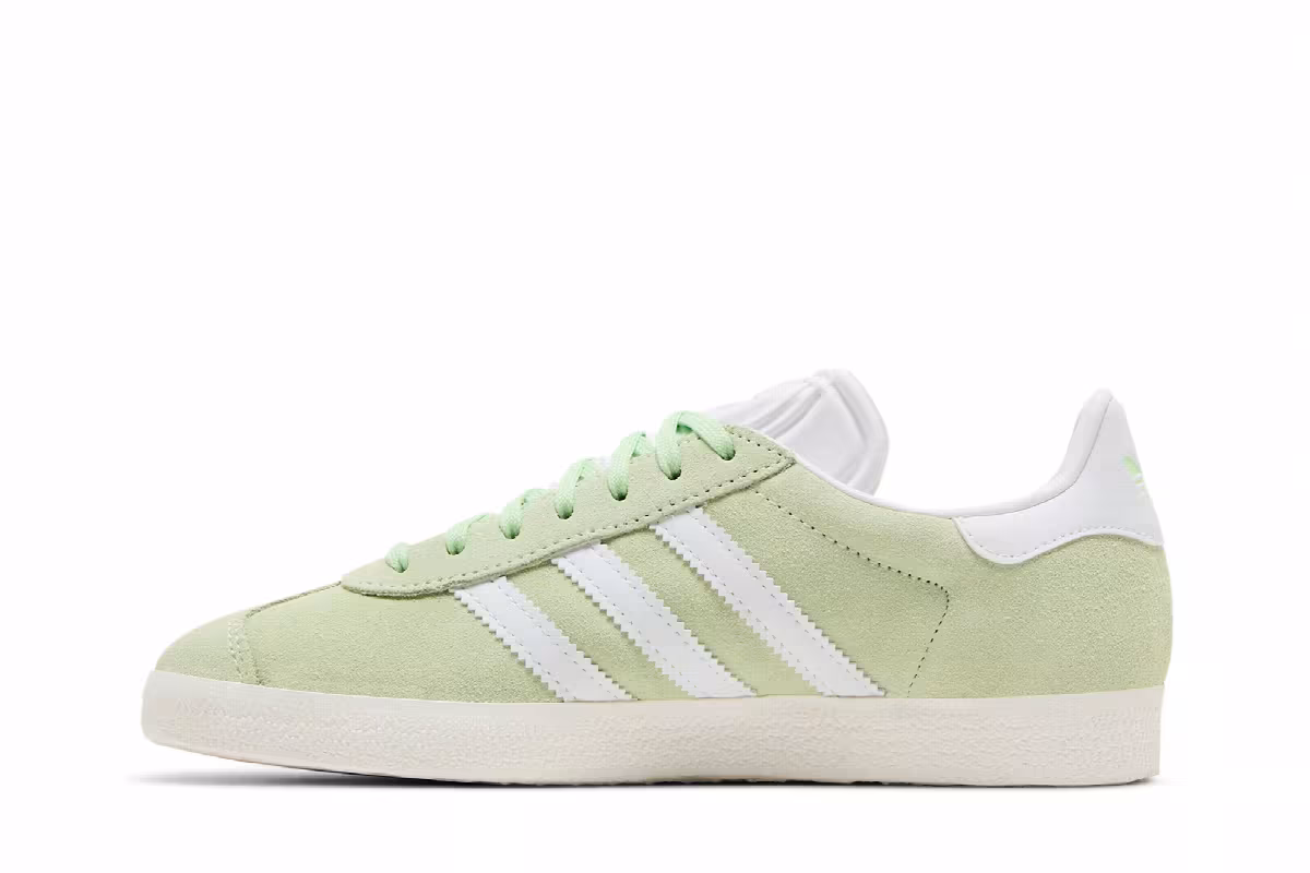 adidas Women's Gazelle Semi Green Spark, view 4