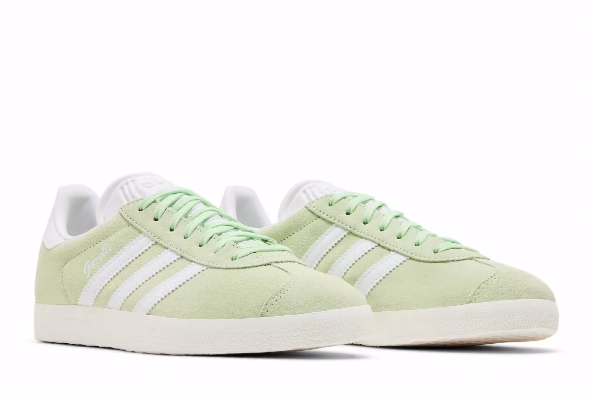 adidas Women's Gazelle Semi Green Spark, view 9