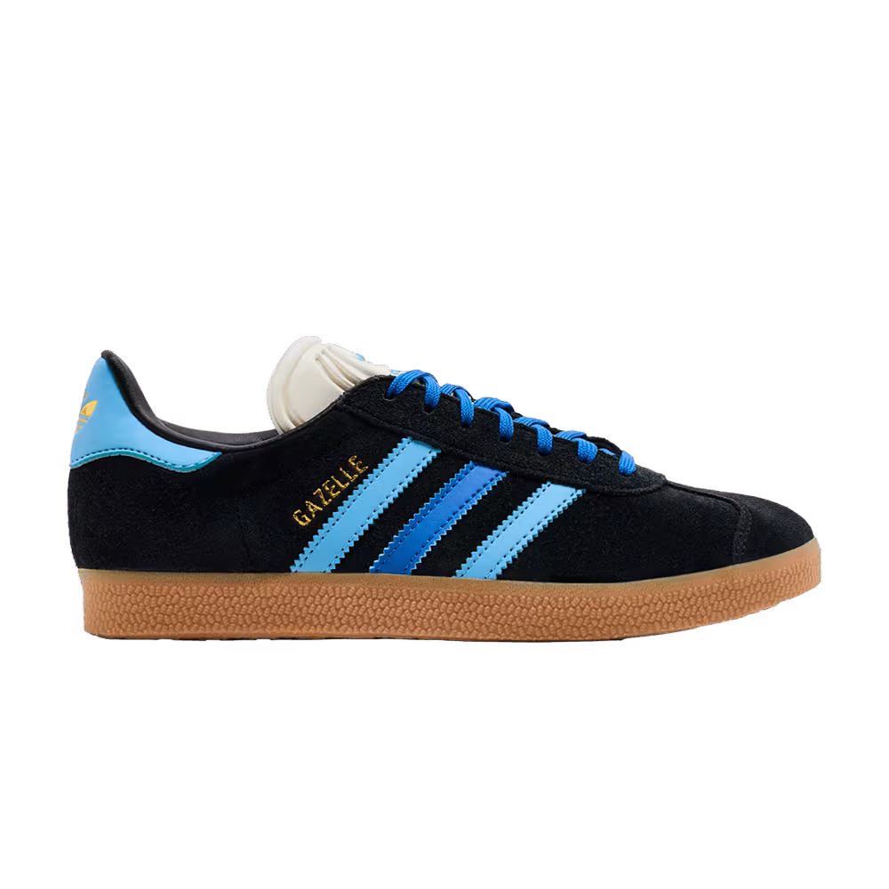 adidas Women's Gazelle Black Light Blue
