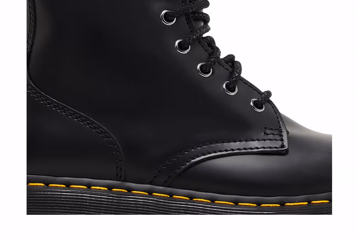 Dr. Martens Jadon Smooth Leather Platform Boot Black, view 3