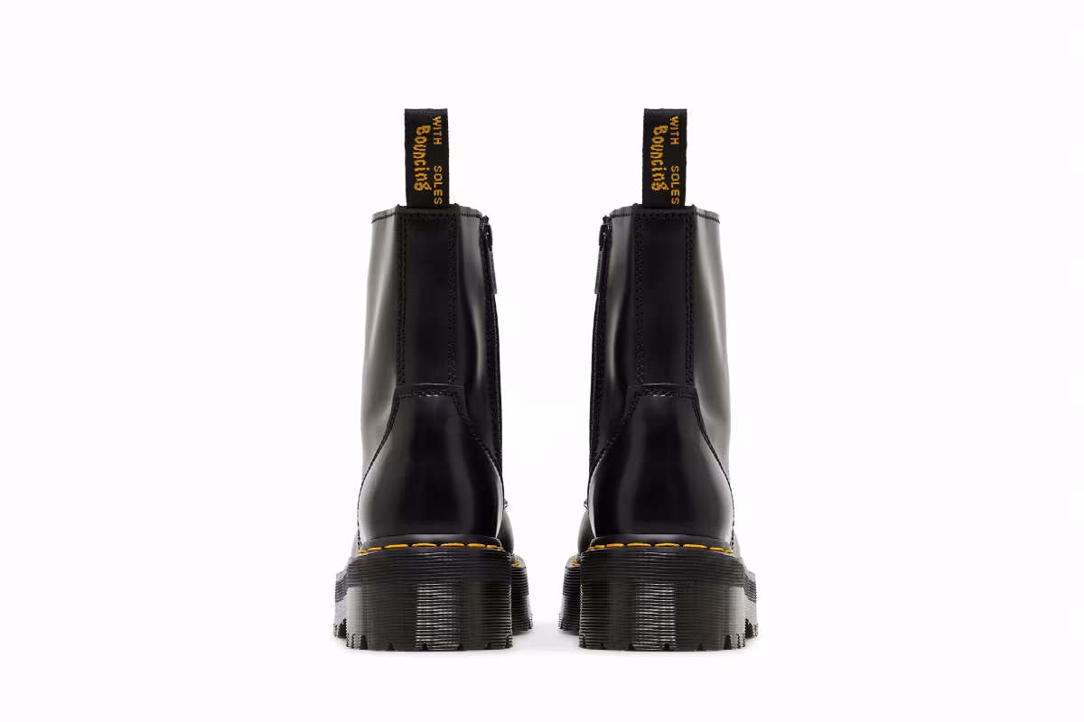 Dr. Martens Jadon Smooth Leather Platform Boot Black, view 7