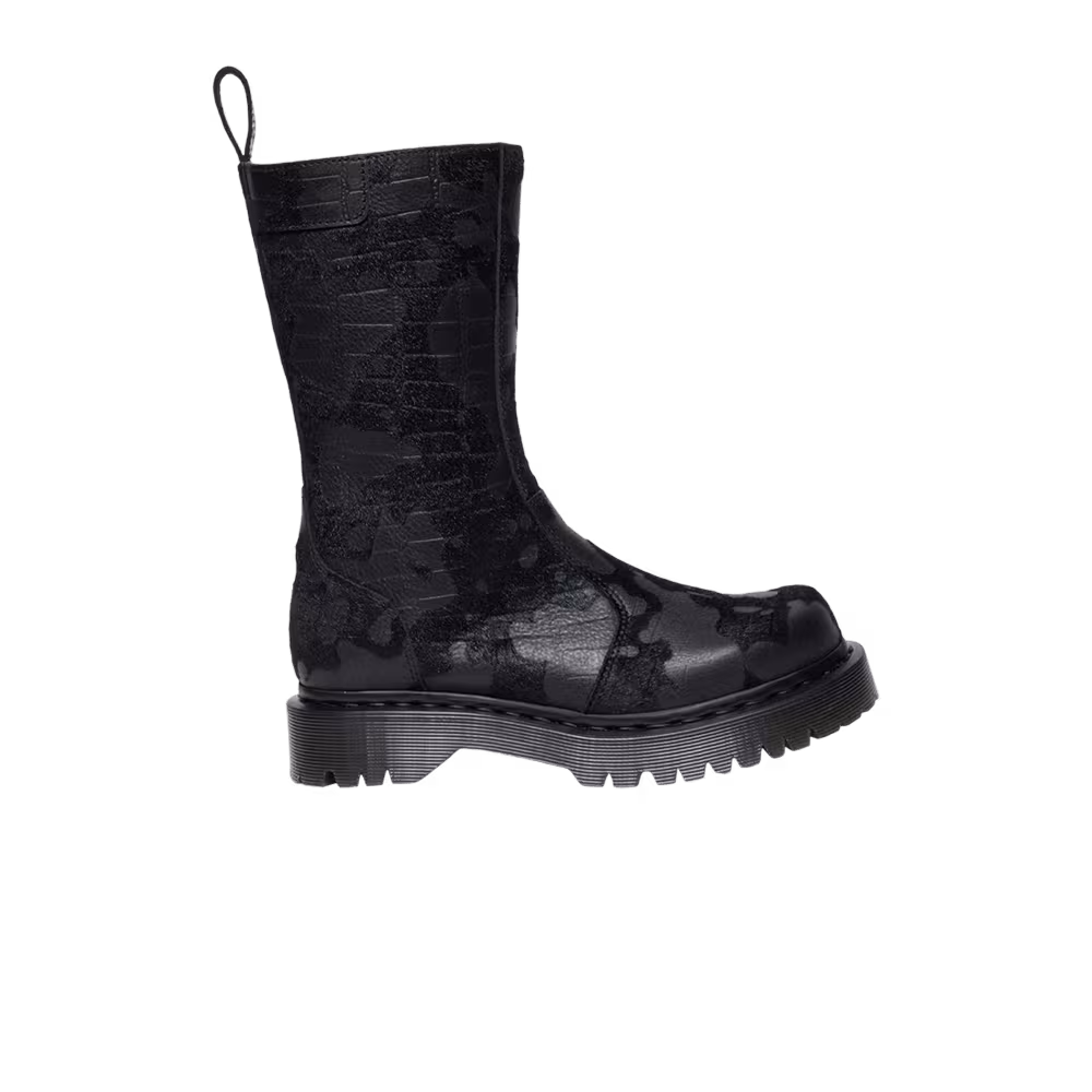 Dr. Martens Women's Regena Emboss Hair On Boot Black Croc