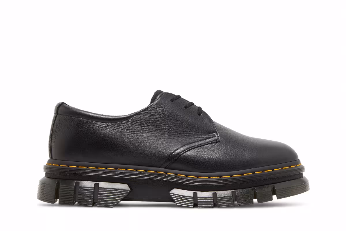 Dr. Martens Rikard Lunar Leather Platform Low Black, view 2