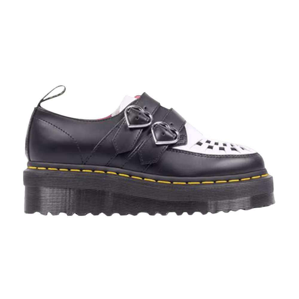 Lazy Oaf x Dr. Martens Buckle Creeper Low Black White