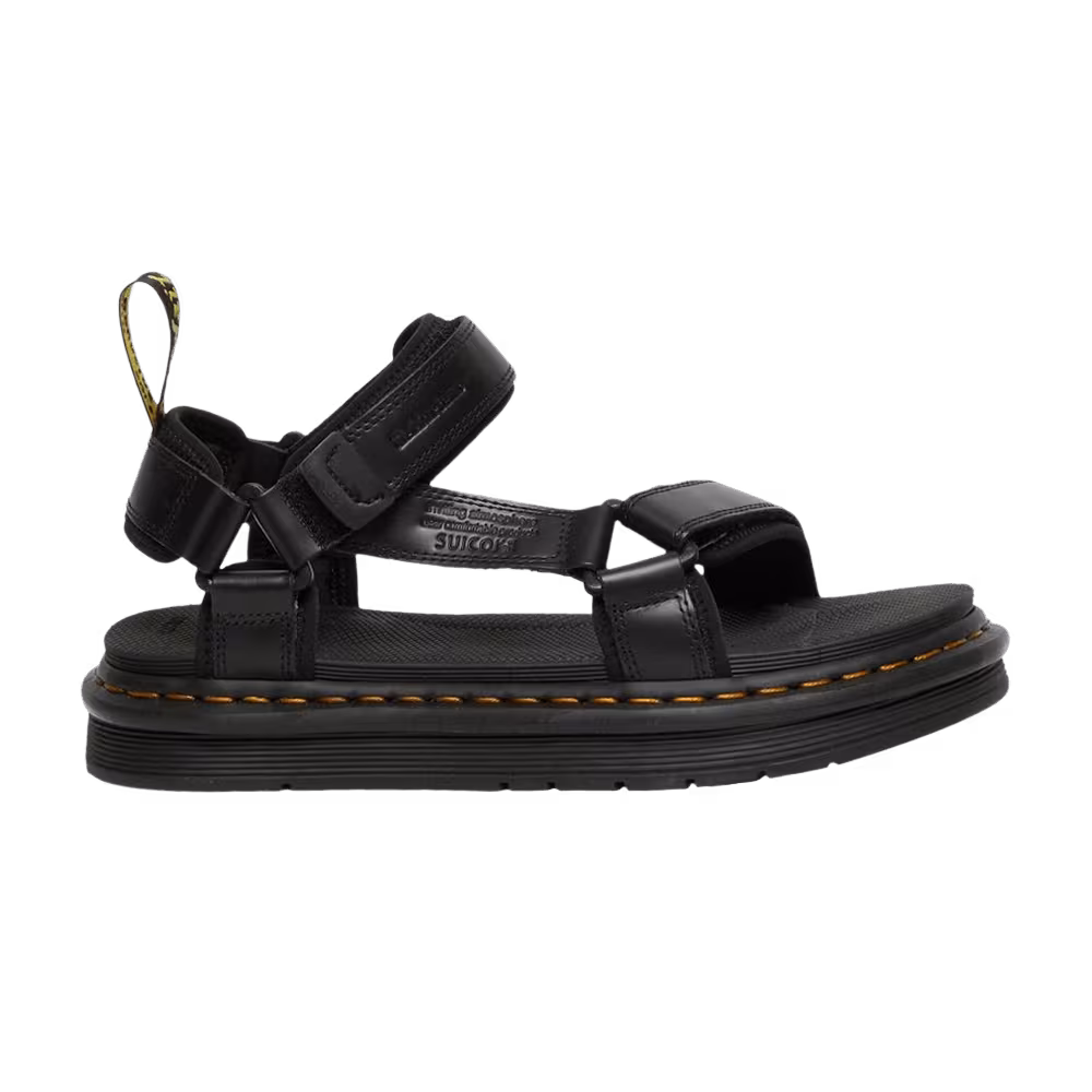 Suicoke x Dr. Martens Women's Depa Leather Strap Sandals Black