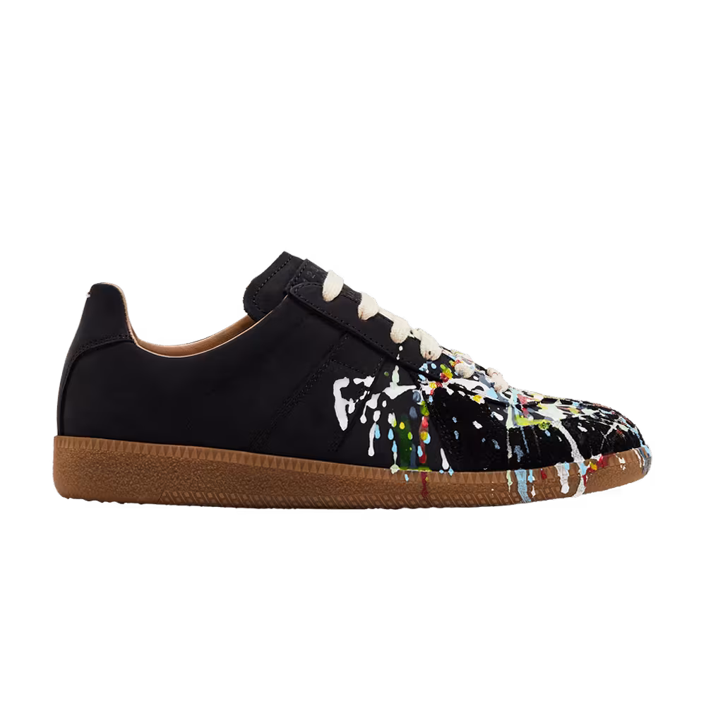 Maison Margiela Women's Replica Low Paint Splatter - Black Pollock
