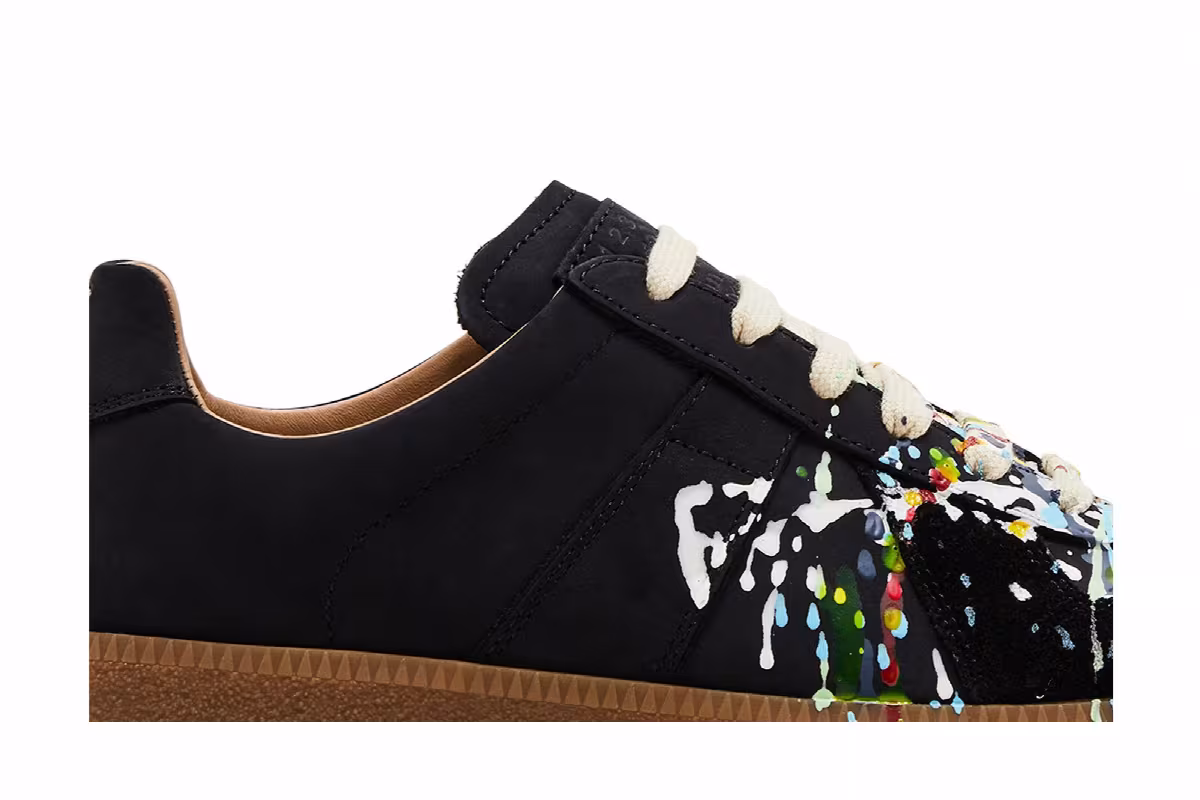 Maison Margiela Women's Replica Low Paint Splatter - Black Pollock, view 3