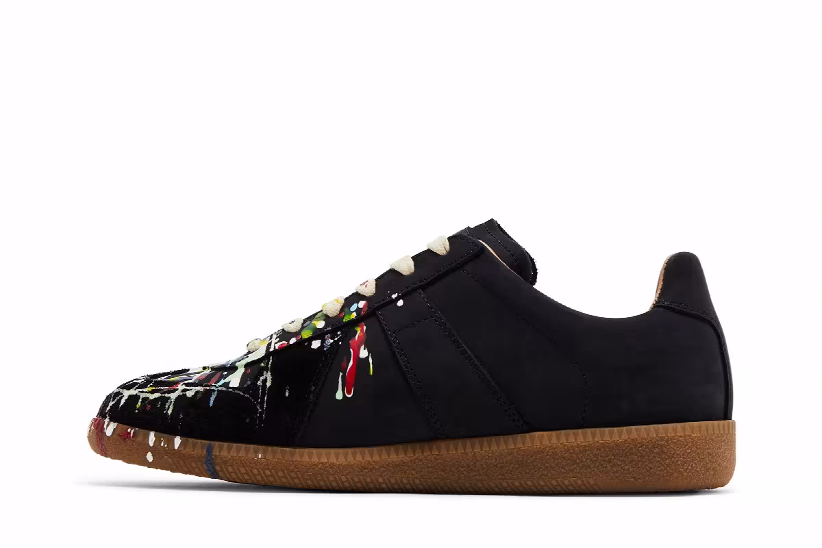 Maison Margiela Women's Replica Low Paint Splatter - Black Pollock, view 4