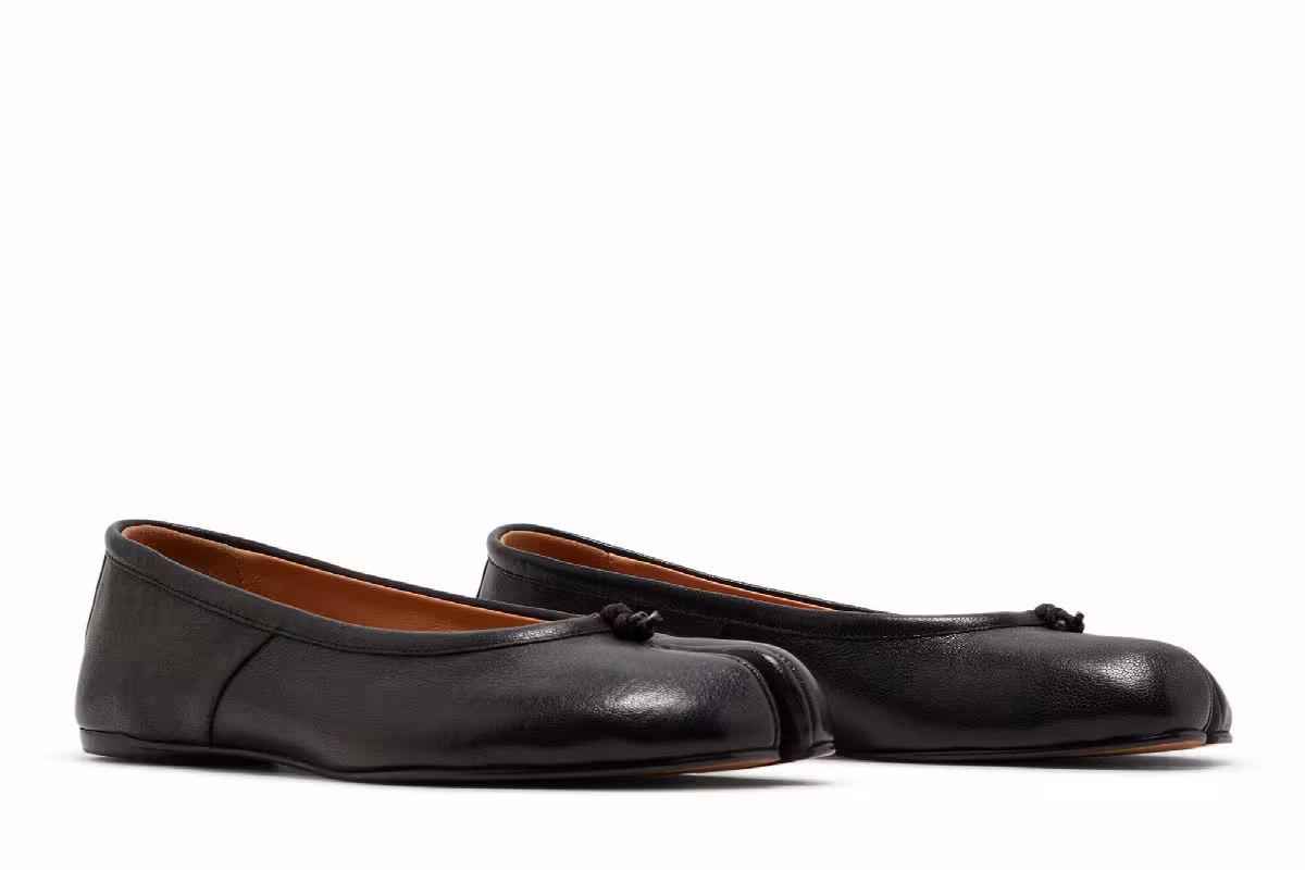 Maison Margiela Women's Tabi Ballerina Black 2022, view 9