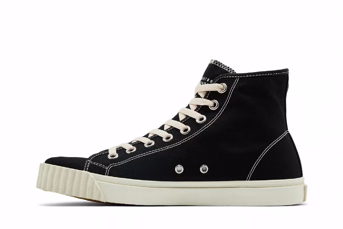 Maison Margiela Tabi High Black White, view 4