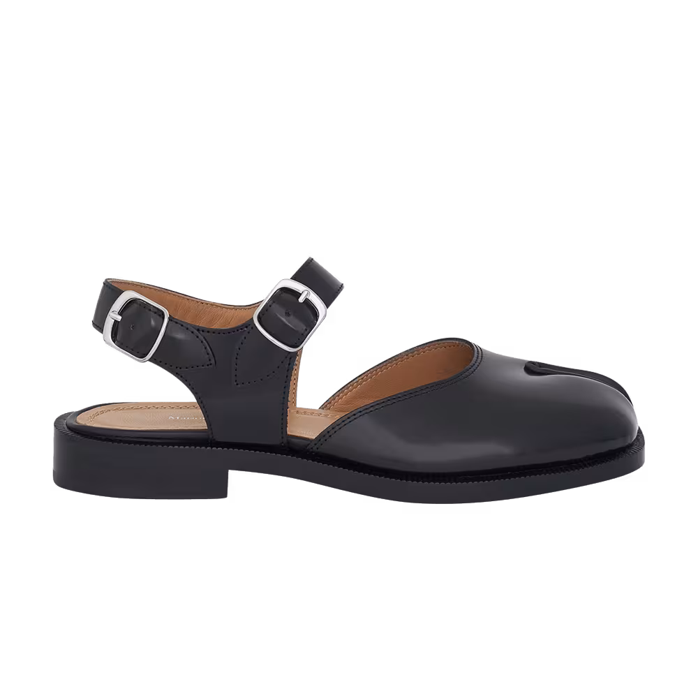 Maison Margiela Women's Tabi Buckled Sandal Black