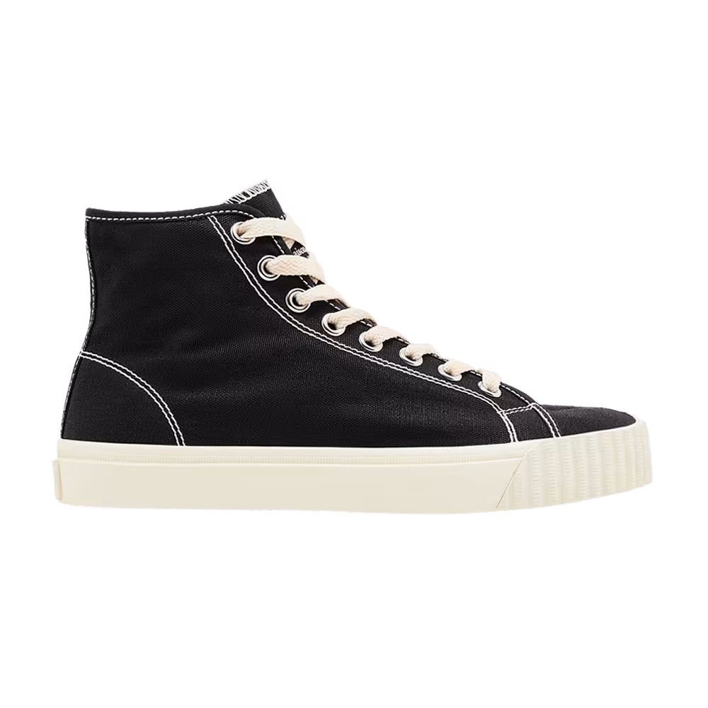 Maison Margiela Women's Tabi High Black White