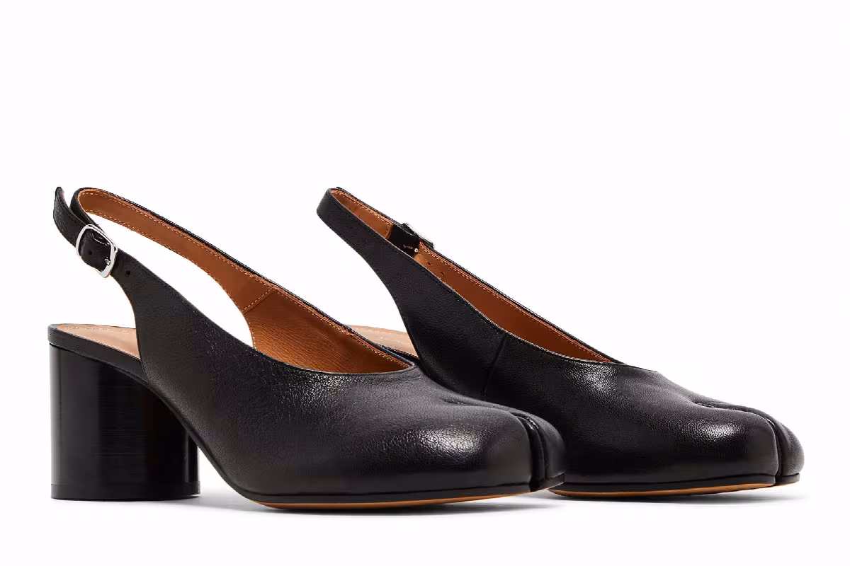 Maison Margiela Women's Tabi Slingback Black, view 9