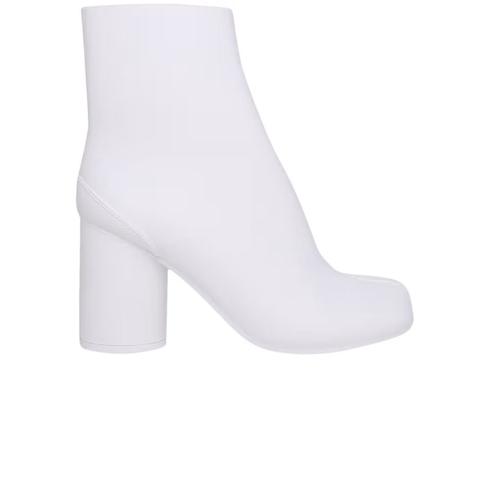 Maison Margiela Women's Rubber Tabi Ankle Boot White