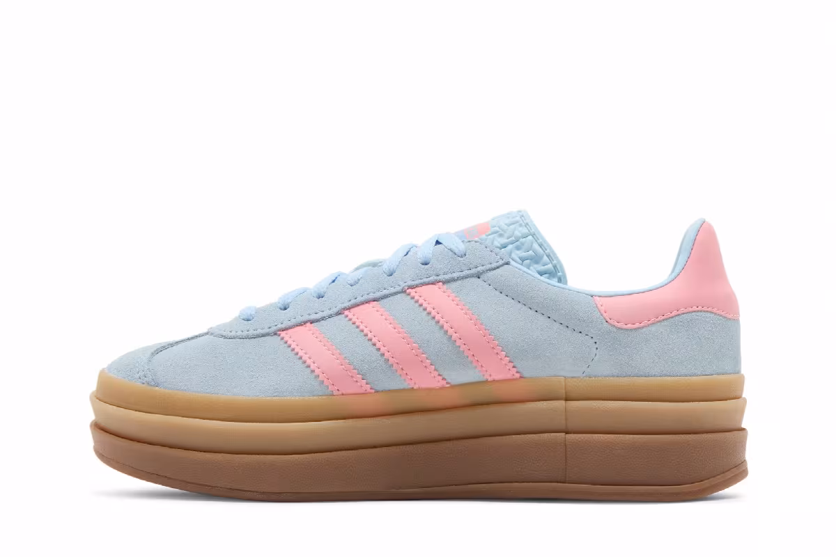 adidas Gazelle Bold J Clear Sky Semi Pink Spark, view 4