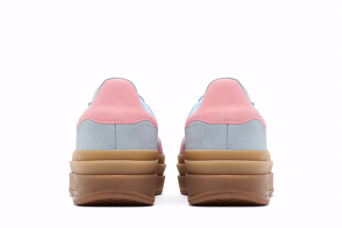 adidas Gazelle Bold J Clear Sky Semi Pink Spark, view 7