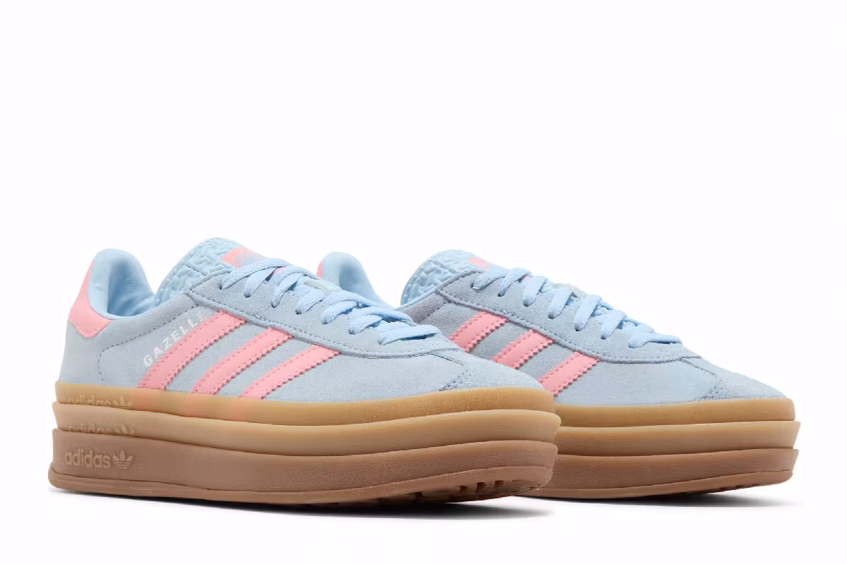 adidas Gazelle Bold J Clear Sky Semi Pink Spark, view 9