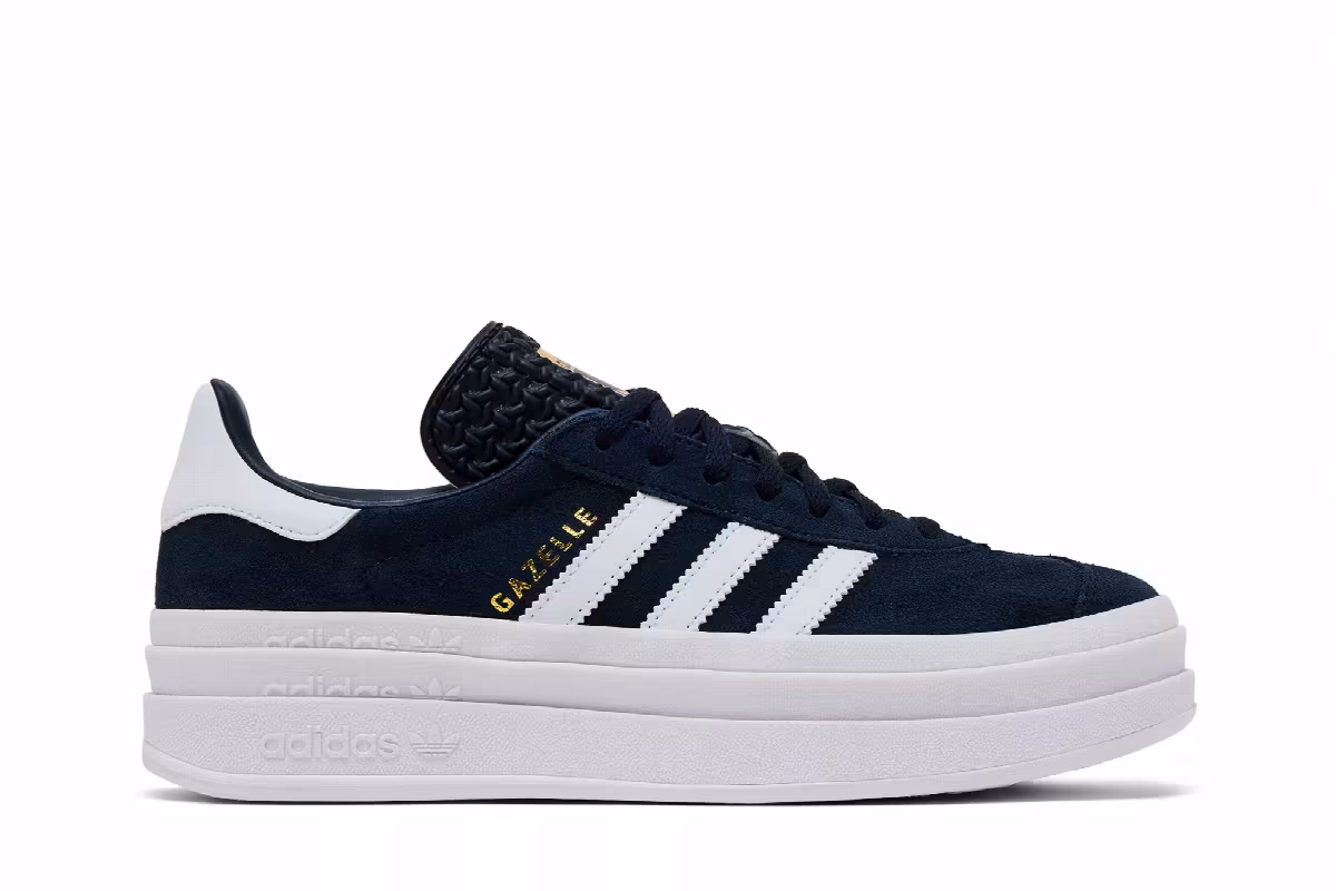 adidas Gazelle Bold J Aurora Ink White, view 2