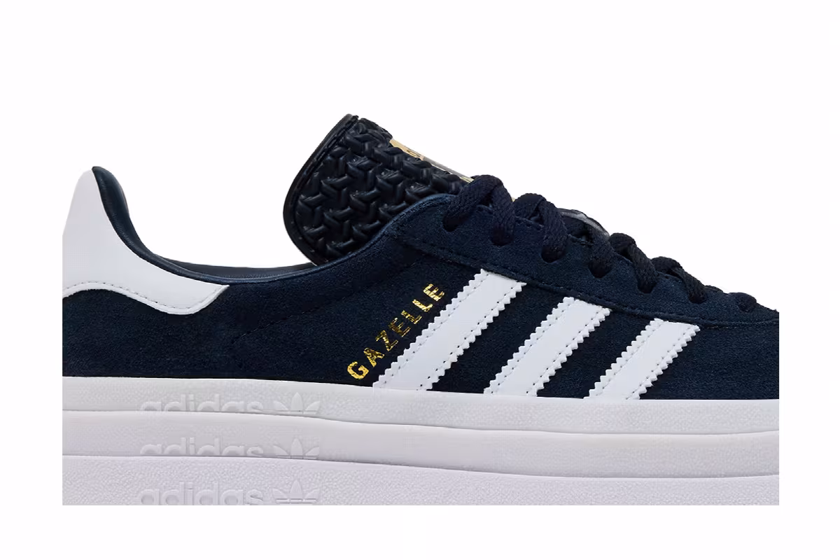 adidas Gazelle Bold J Aurora Ink White, view 3