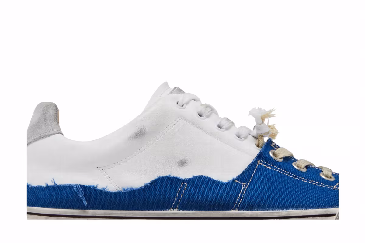Maison Margiela New Evolution Sneaker White Blue, view 3