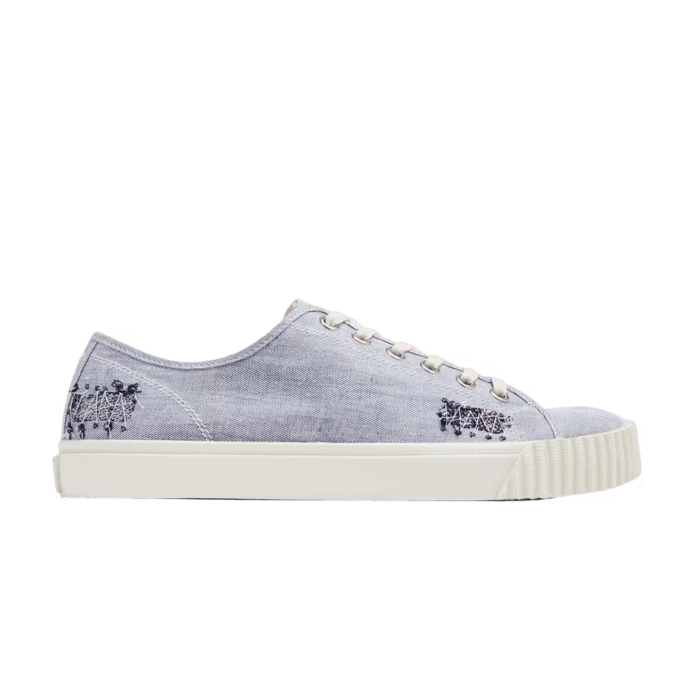 Maison Margiela Women's Tabi Canvas Low Light Blue Denim
