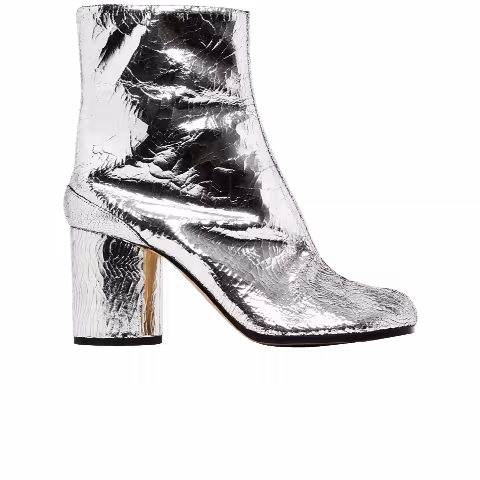 Maison Margiela Wmns Tabi Ankle Boot 'Cracked Metallic Silver'