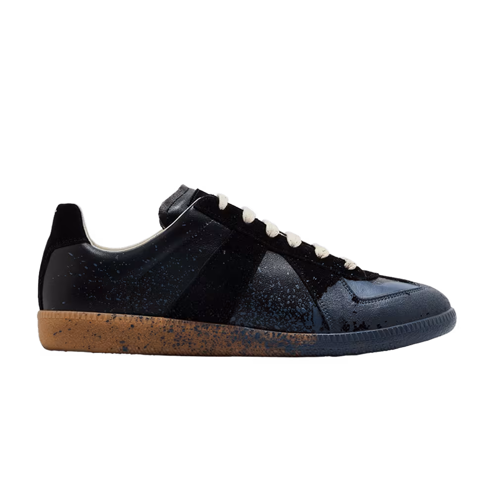 Maison Margiela Replica Low Paint Splatter - Black Pewter
