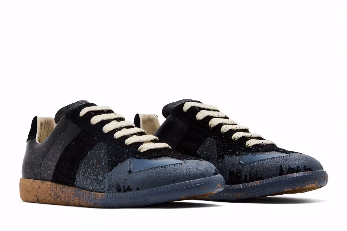 Maison Margiela Replica Low Paint Splatter - Black Pewter, view 9