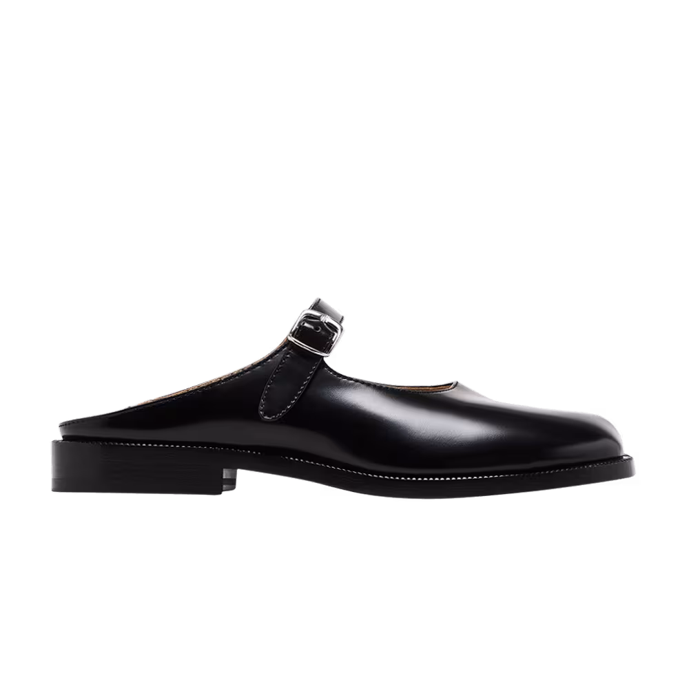 Maison Margiela Women's Tabi City Loafer Buckled Mule Black