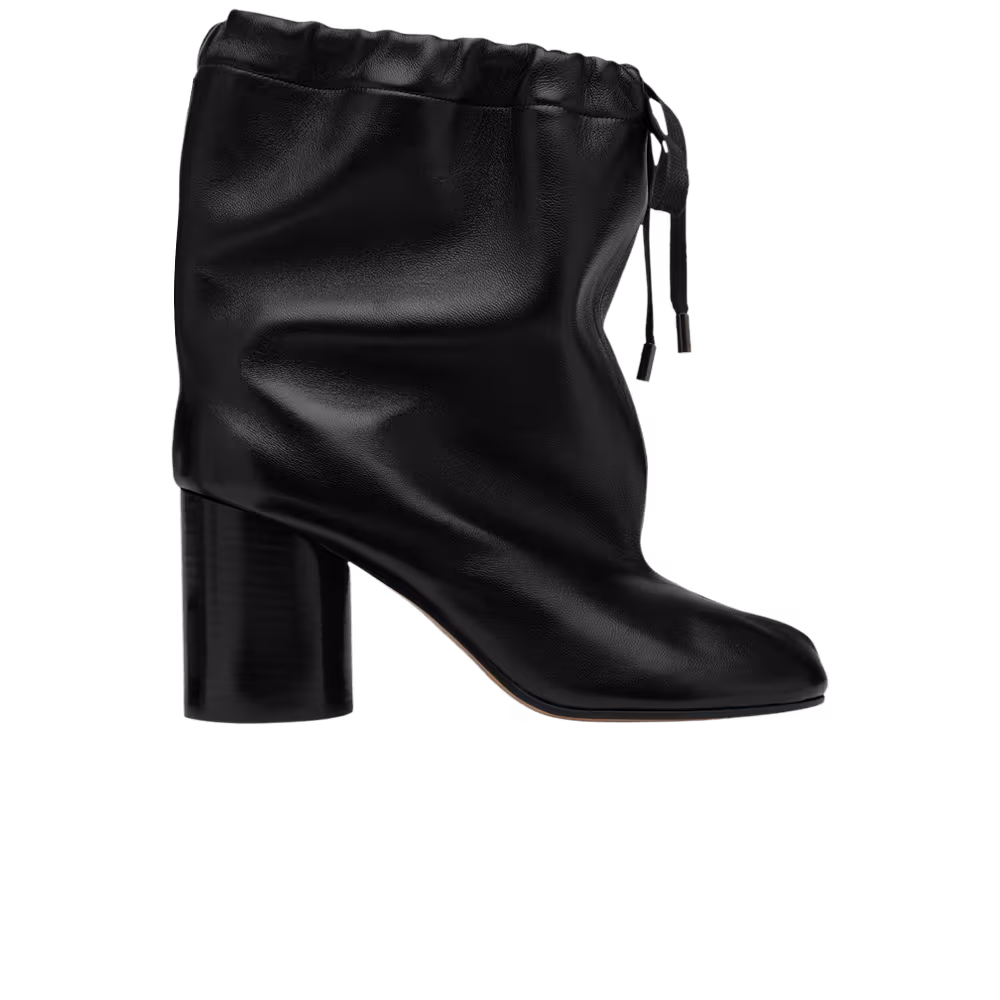 Maison Margiela Women's Tabi Drawstring Ankle Boot Black
