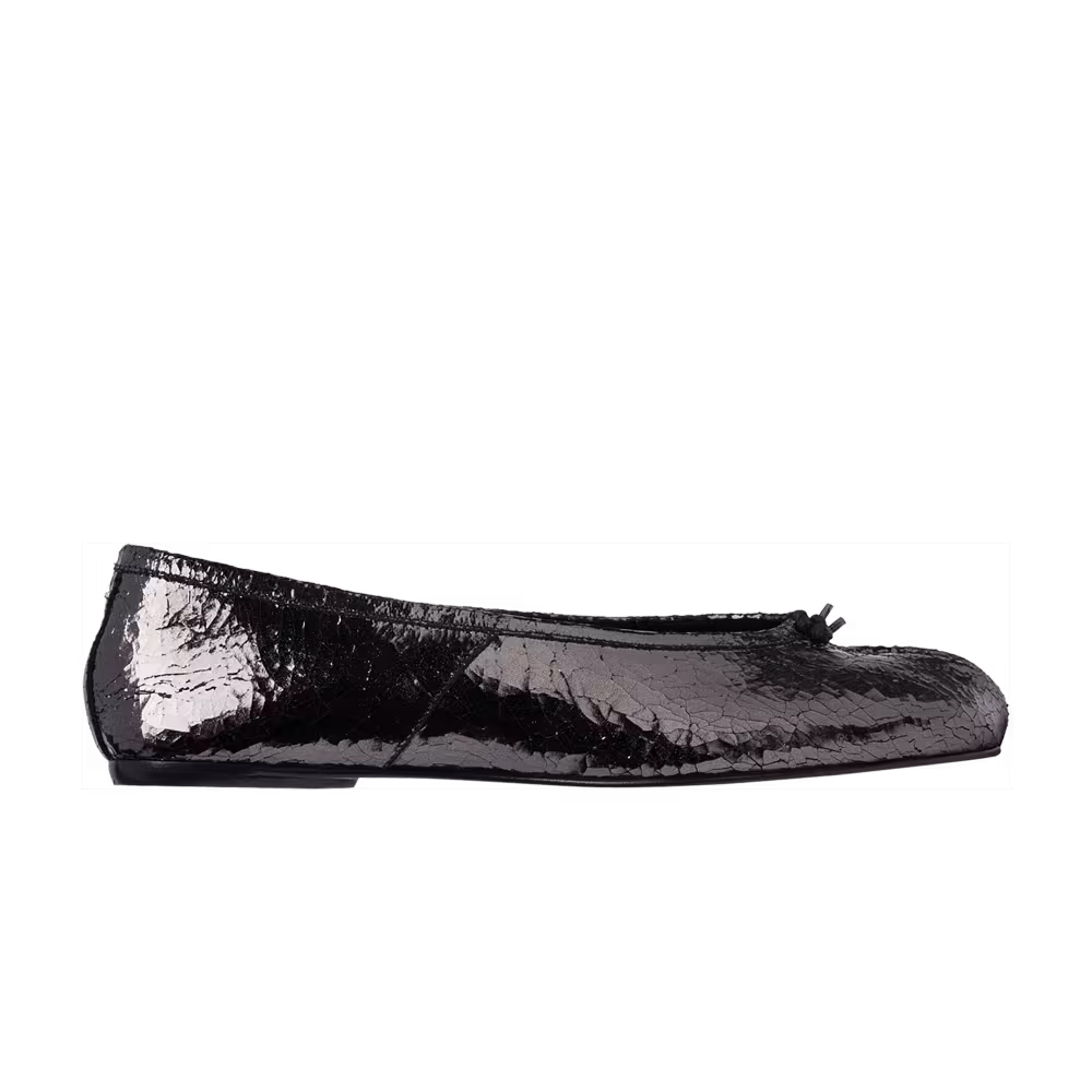 Maison Margiela Women's Tabi New Ballerina Flat Broken Mirror - Silver