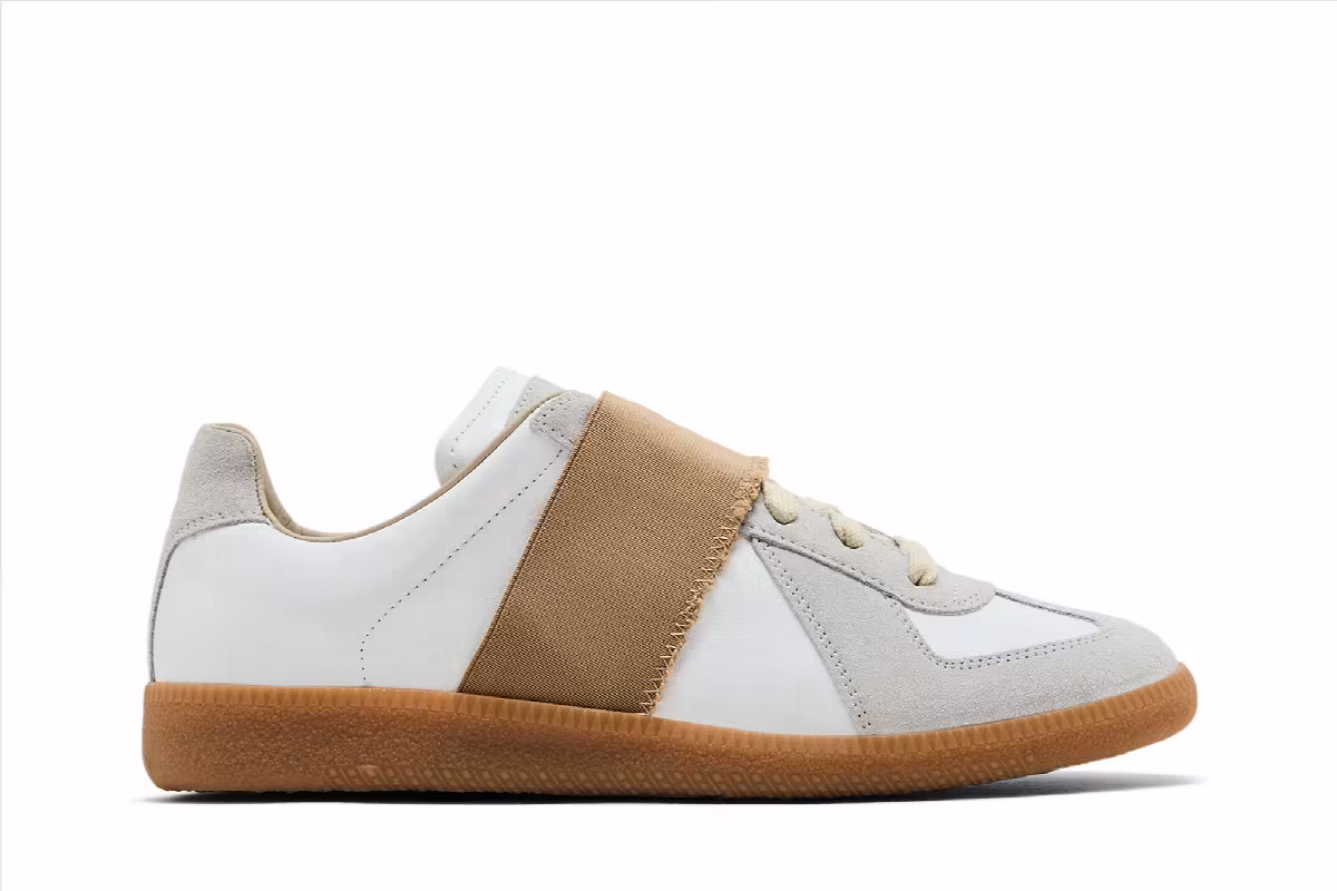 Maison Margiela Women's Replica Elastic Band Sneaker White, view 2