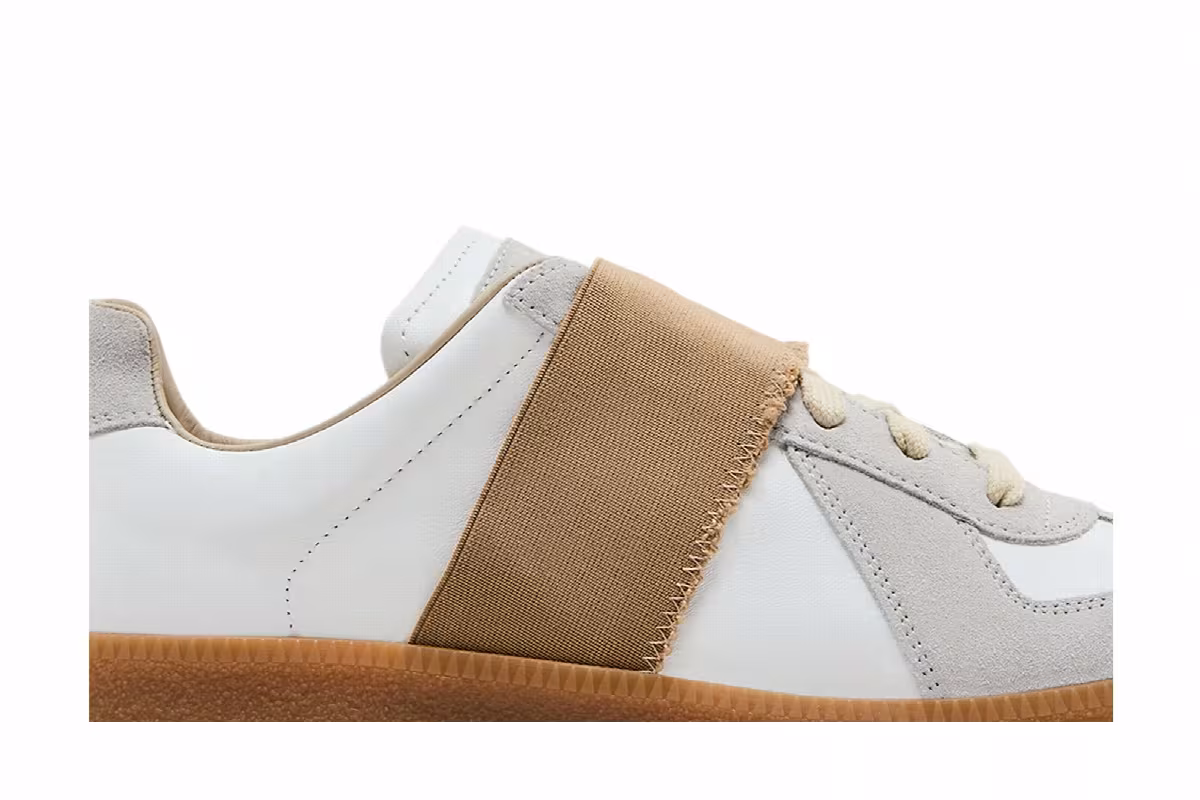 Maison Margiela Women's Replica Elastic Band Sneaker White, view 3