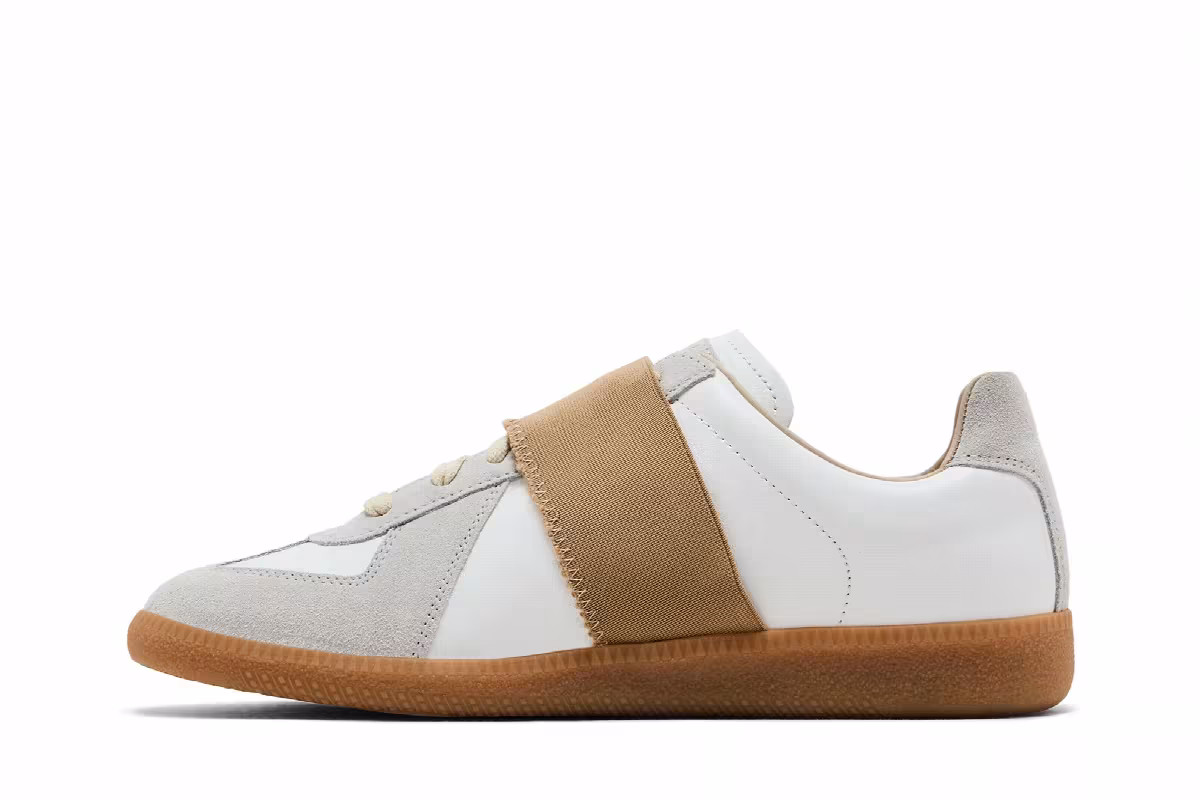 Maison Margiela Women's Replica Elastic Band Sneaker White, view 4