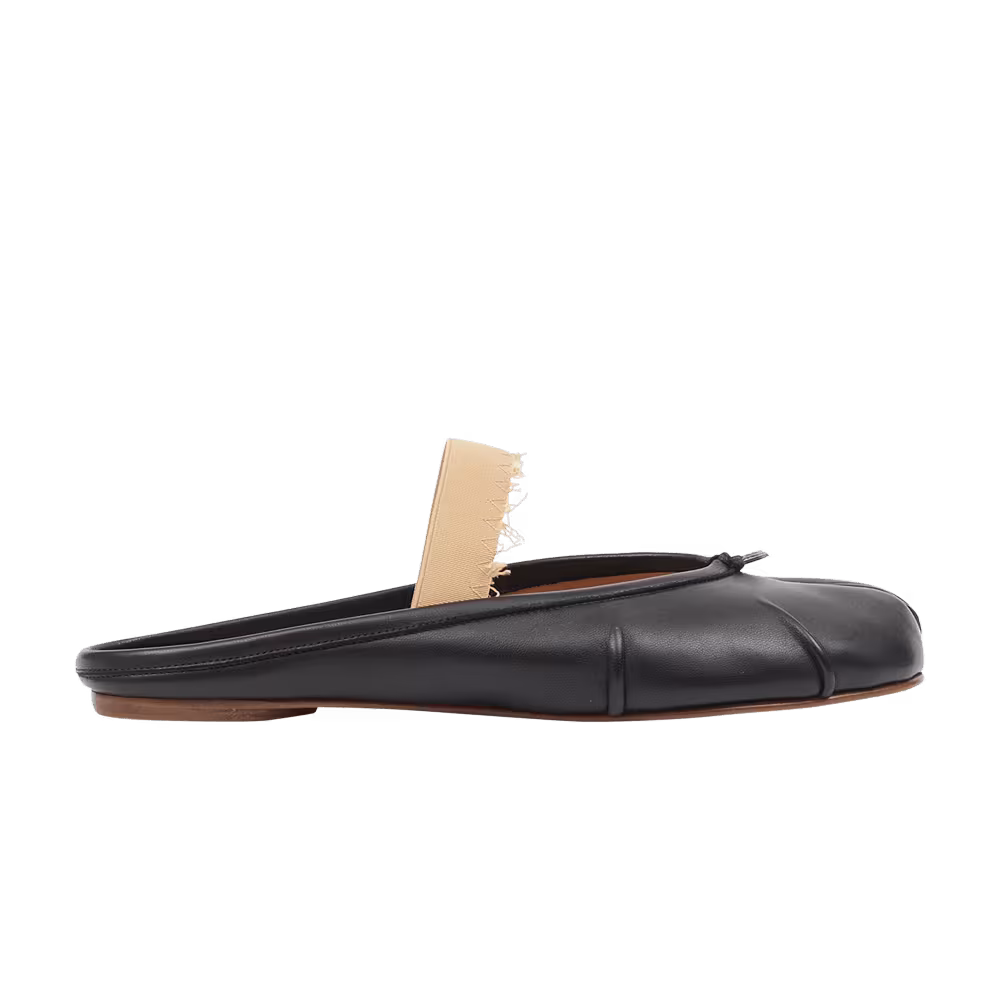 Maison Margiela Women's Tabi Elastic Band Mule Black