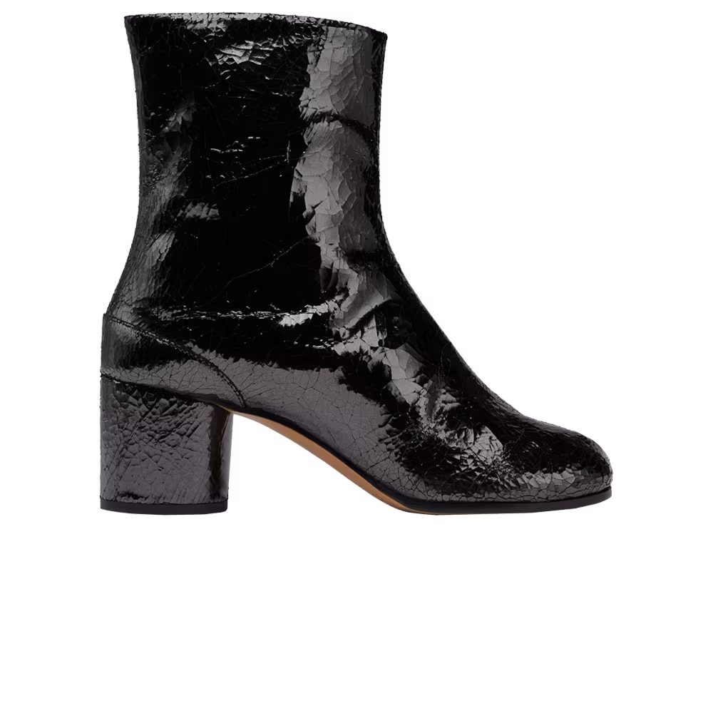 Maison Margiela Women's Tabi Ankle Boot Broken Mirror - Black