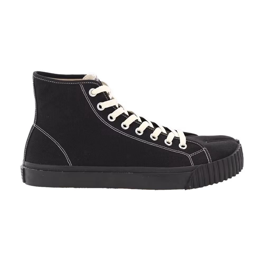 Maison Margiela Women's Tabi Canvas High Black