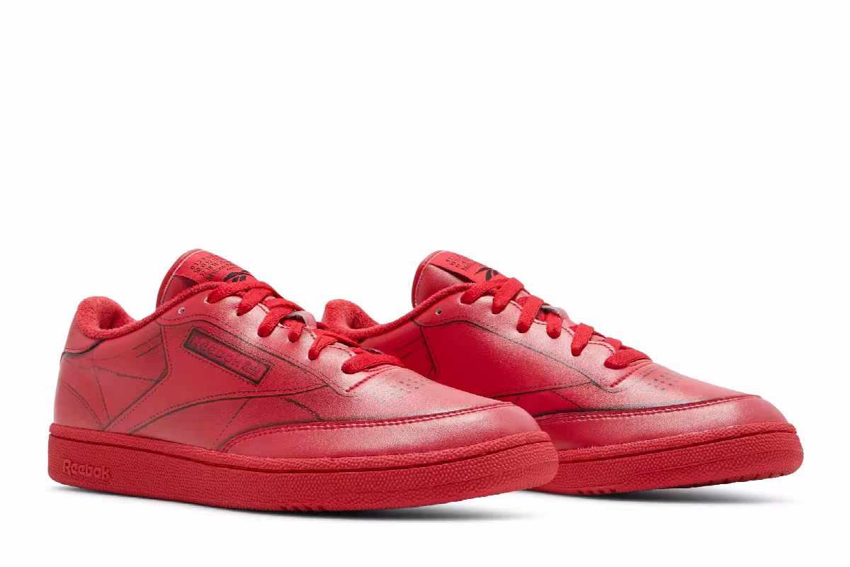 Reebok x Maison Margiela Club C Vector Red, view 9
