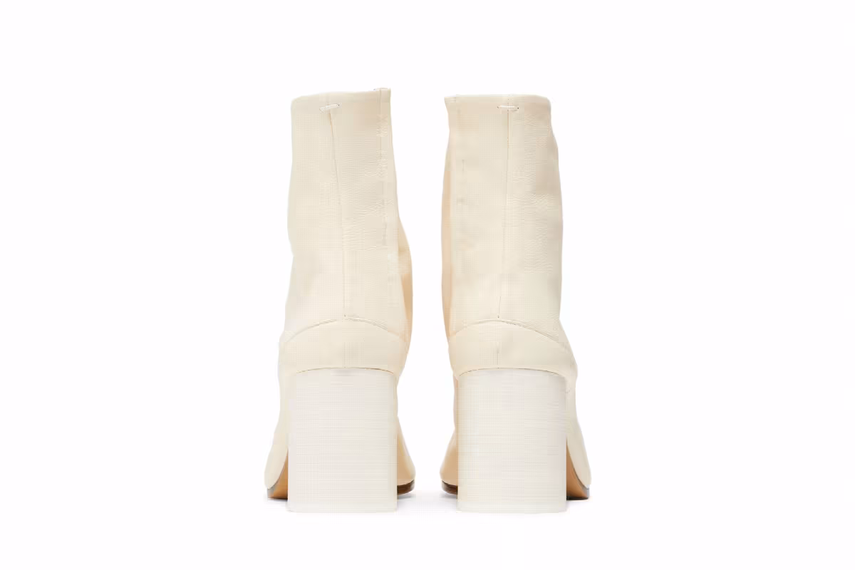 Maison Margiela Women's Tabi Ankle Boot White, view 7