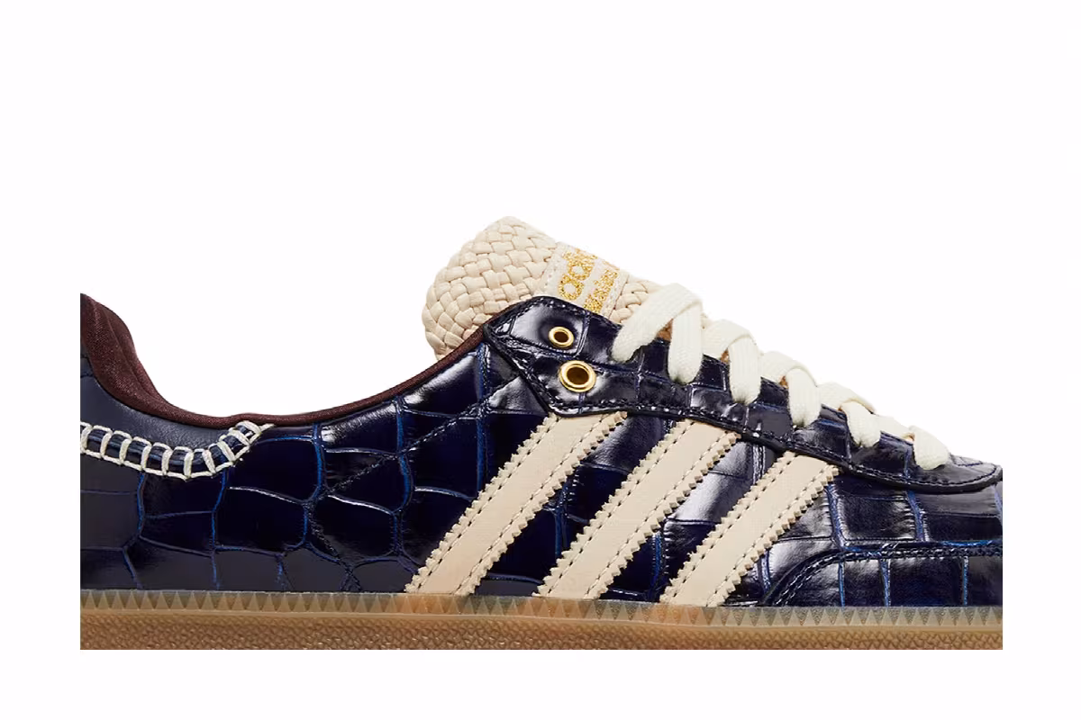 Wales Bonner x adidas Samba OG Croc - Collegiate Navy, view 3