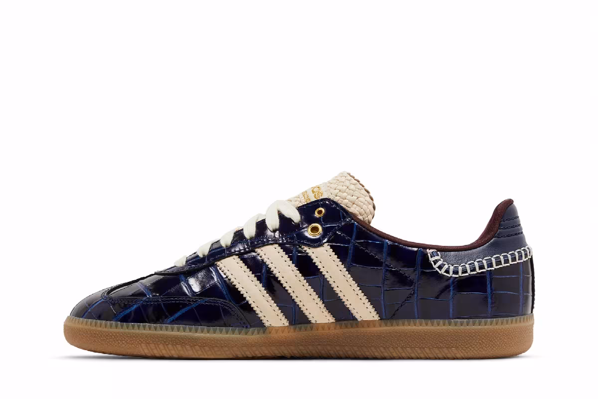 Wales Bonner x adidas Samba OG Croc - Collegiate Navy, view 4