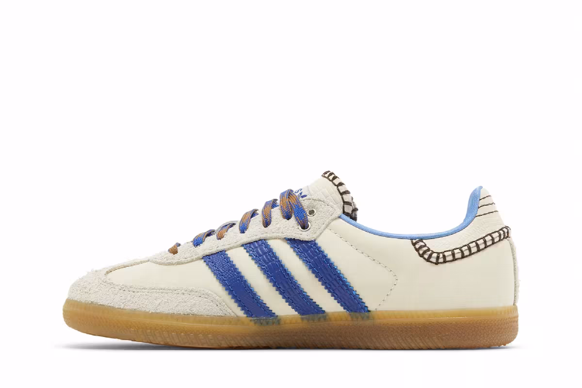Wales Bonner x adidas Samba Nylon Wonder Clay Royal Blue, view 4